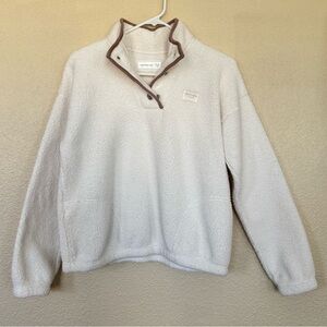 Abercrombie Kids Cozy Cream Girls Pullover Fleece